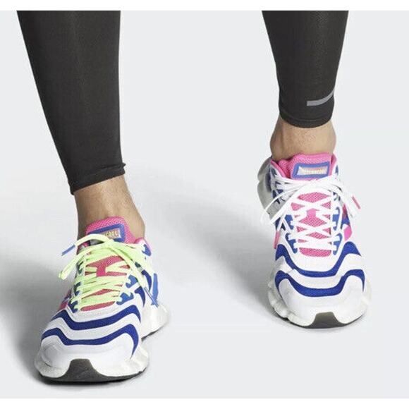 Adidas CLIMACOOL VENTO Men's‎ Sz 5.5 Cloud White Shock Pink Signal Green FX4731 - Picture 9 of 10